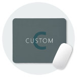Stylish Customisable Monogram Template Mouse Pad<br><div class="desc">Editable monogram template,  customise as you like!</div>