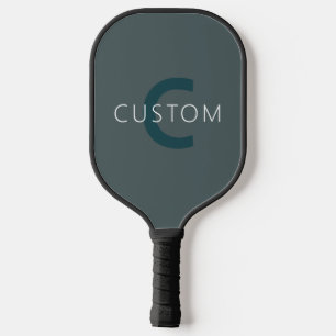 Stylish Customisable Monogram Template Pickleball Paddle