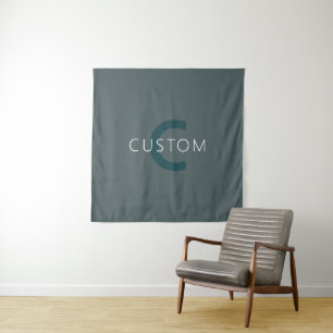 Stylish Customisable Monogram Template Tapestry