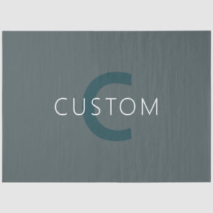 Stylish Customisable Monogram Template Tissue Paper