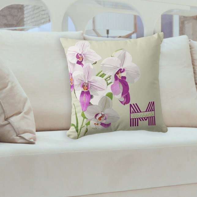Stylish Customisable Orchid Cushion (Creator Uploaded)