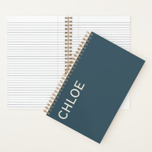 Stylish Customisable Personalised Name Gift Notebook