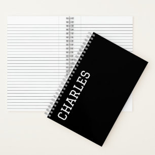 Stylish Customisable Personalised Name Gift Notebook
