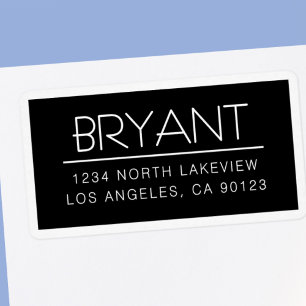Stylish Customisable Text w/Border Label