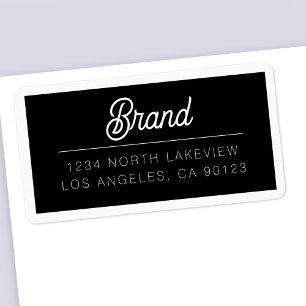 Stylish Customisable Text w/Border Label