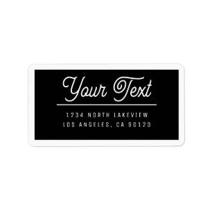 Stylish Customisable Text w/Border Label
