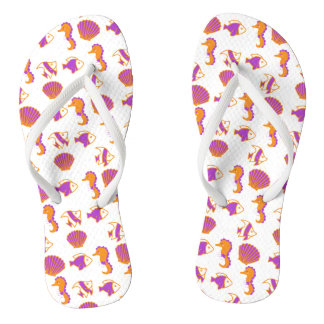 Stylish Cute Colourful Sea Life Underwater Pattern Thongs