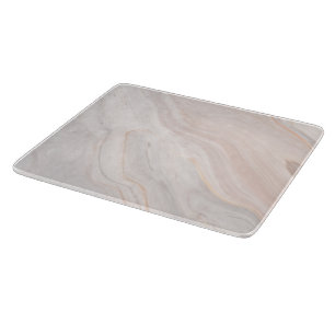 Stylish Cutting Board with Deep Pink Marble Patter