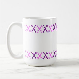 Stylish Cutting Scissors Hairdresser Tailor Coffee Mug