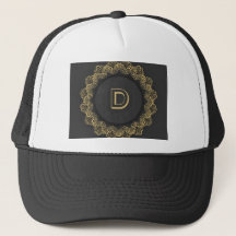 Stylish D Initial Letter Monogram Printed Image 