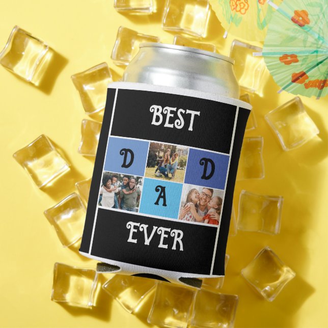 Stylish Dad | Custom Modern Father's Day Photo Can Cooler (In Situ Summer)