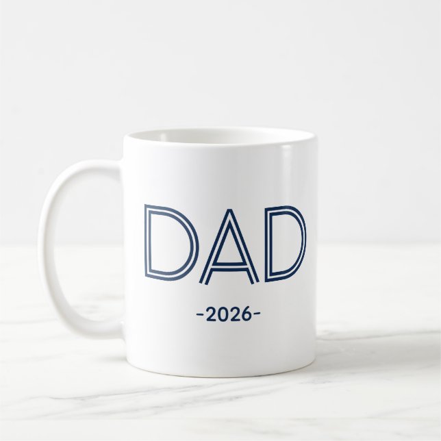 Stylish Dad with Custom Year Coffee Mug (Left)