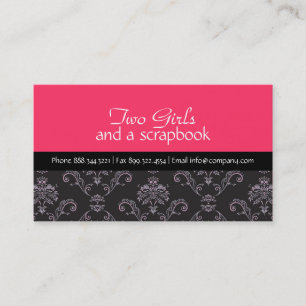 Stylish Damask Business Card