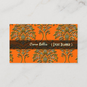 Stylish damask, business cards