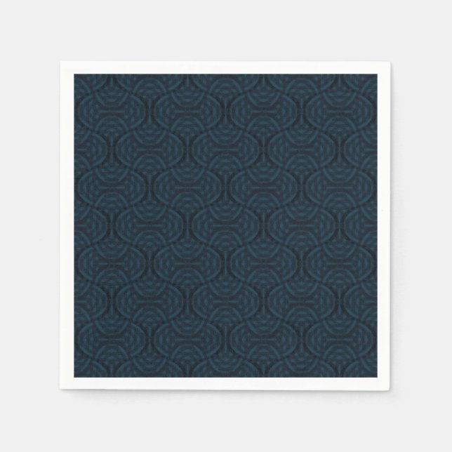 Stylish dark blue in art deco style. napkin (Front)