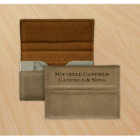 Stylish Debossed Leather Business Card Holder