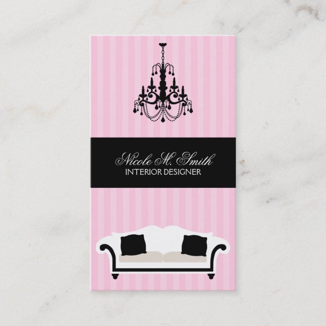Stylish Decor Interior Designer Cards (Front)