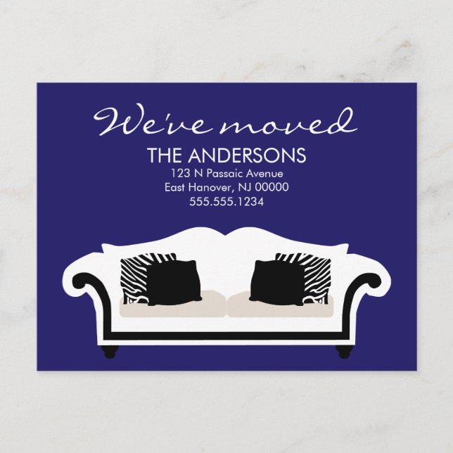 Stylish Decor Moving Announcements (Front)