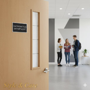 Stylish Department Room Name Sticker for Workspace