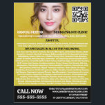 Stylish Dermatologist, Dermatology Clinic, QR Code Flyer<br><div class="desc">Stylish Dermatologist,  Dermatology Clinic,  QR Code Advertising Flyers By The Business Card Store.</div>