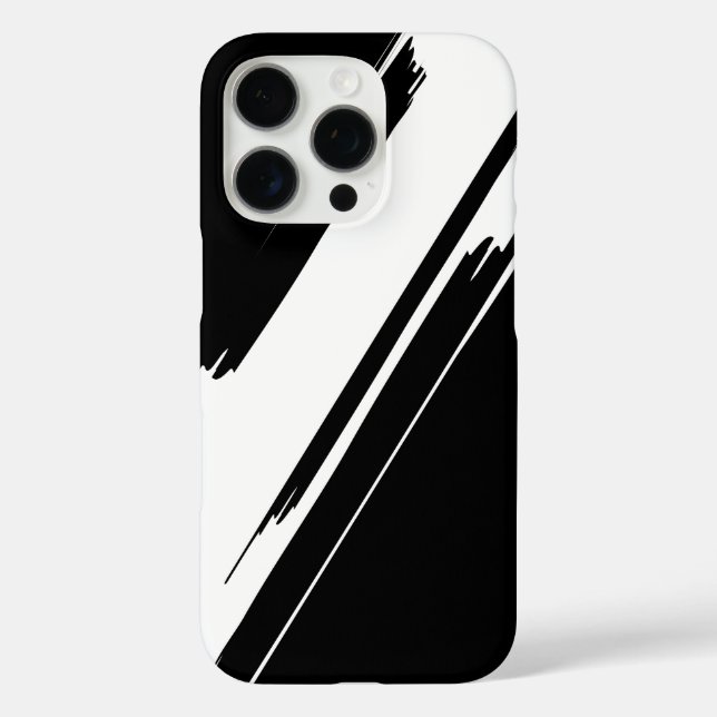 Stylish Design in Black and White Case-Mate iPhone Case (Back)