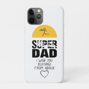 Stylish Design "SUPER DAD" Personalised Wishes iPhone 11 Pro Case