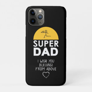 Stylish Design "SUPER DAD" Personalized Wishes iPhone 11 Pro Case