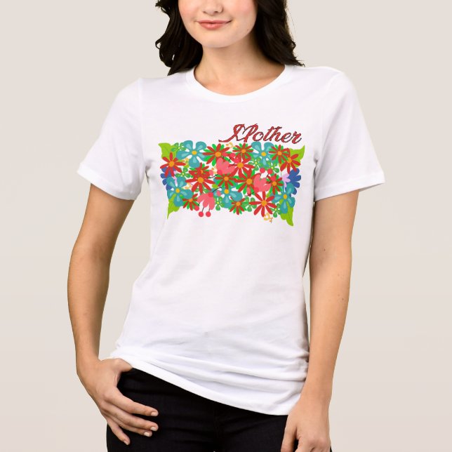 Stylish Designs Honouring Mum Tri-Blend Shirt (Front)