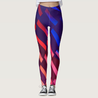 Stylish Diagonal Geometric - Leggings