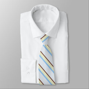 Stylish diagonal pastel stripes pattern tie