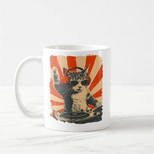 Stylish DJ Cat Kitty Mug Perfect Cat Lovers Gift  