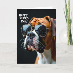 Stylish Dog Fathers Day Card