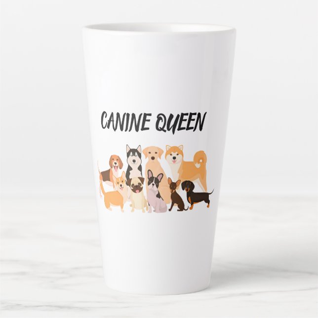 Stylish Dog Mum Latte Mug (Front)