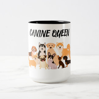 Stylish Dog Mum Two-Tone Coffee Mug