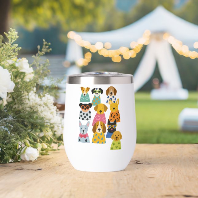 Stylish Dogs  Funny Pet Lover Gift (Wedding (Rotated))