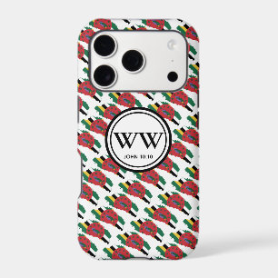 Stylish DOMINICA Flag Monogram Abundant Life