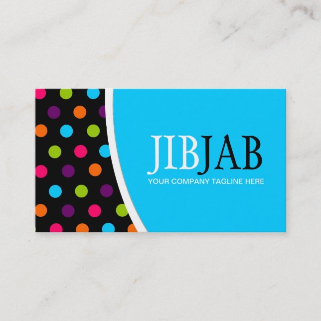 Stylish Dots - Business Card (Front)