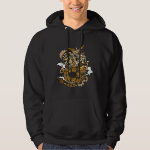 Stylish Dragon, Dragon Steampunk Design Hoodie