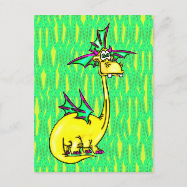 Stylish Dragon Postcard (Front)