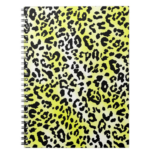 stylish dress pattern design with leopard skin eff notebook (Front)