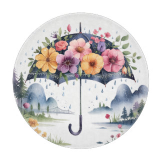  Stylish & Durable Kitchen Accessory Floral  Cutting Board