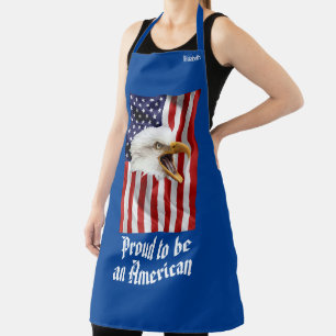 Stylish Eagle, The American Flag, Patriotic Apron