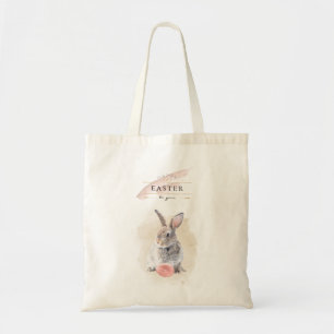 Stylish Easter Bunny   Happy Easter Watercolor Art Tote Bag