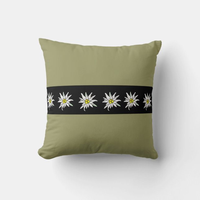 Stylish Edelweiss American MoJo Pillow (Front)
