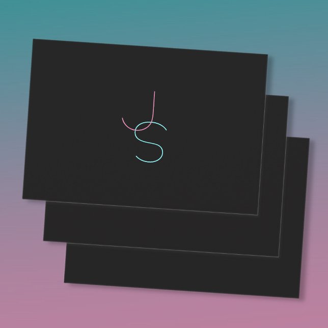 Stylish Editable Any Two Modern Looking Initials  Wrapping Paper Sheet (Creator Uploaded)