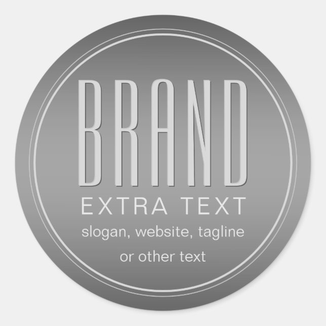 Stylish Editable Business Product Label (Front)