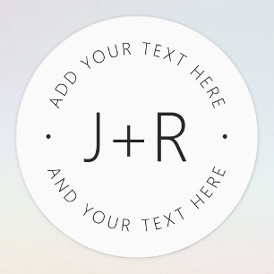 Stylish Editable Monogram & Text Waterproof