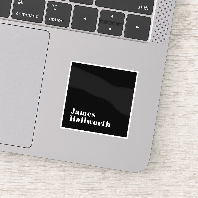 Stylish Editable Retro Modern Name (or other text) (Detail)