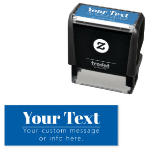 Stylish Editable Retro-modern Text Colour option Self-inking Stamp