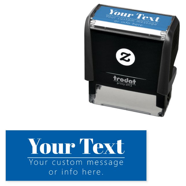 Stylish Editable Retro-modern Text | Colour option Self-inking Stamp (In Situ)
